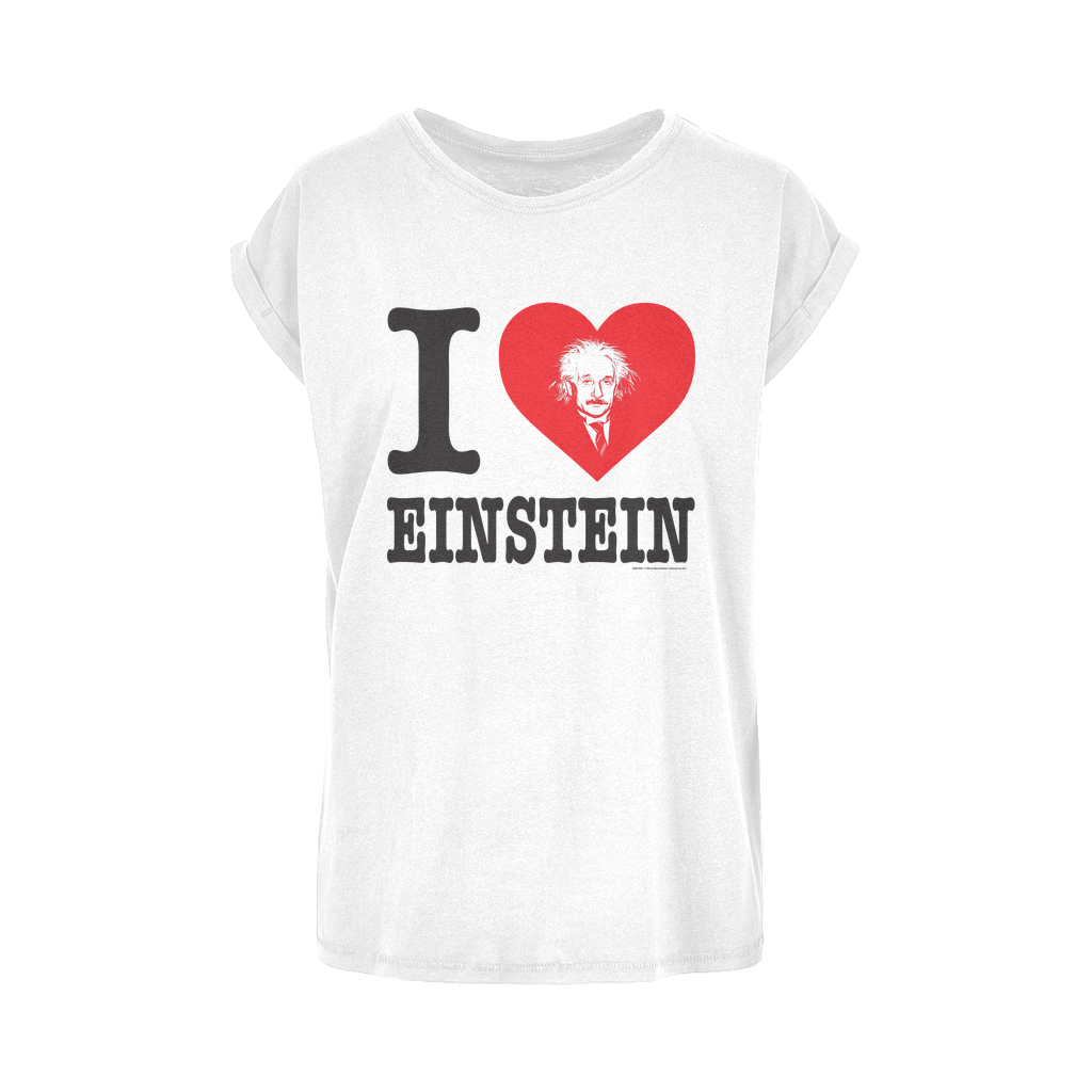 I Heart Einstein Women's Extended Shoulder T-Shirt