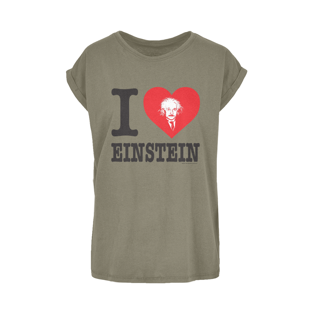I Heart Einstein Women's Extended Shoulder T-Shirt
