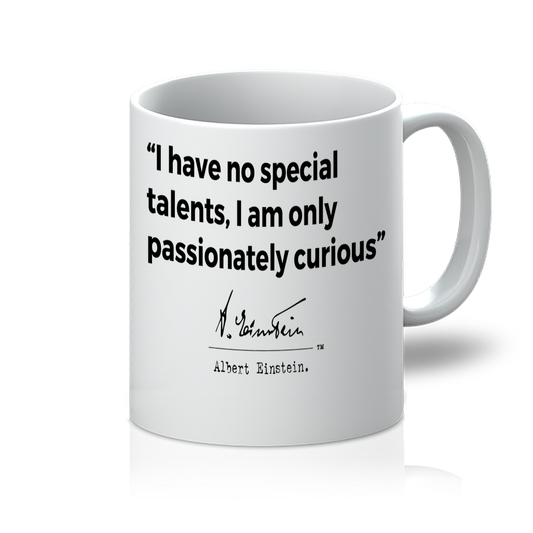 Einstein Passionately Curious 11oz Mug