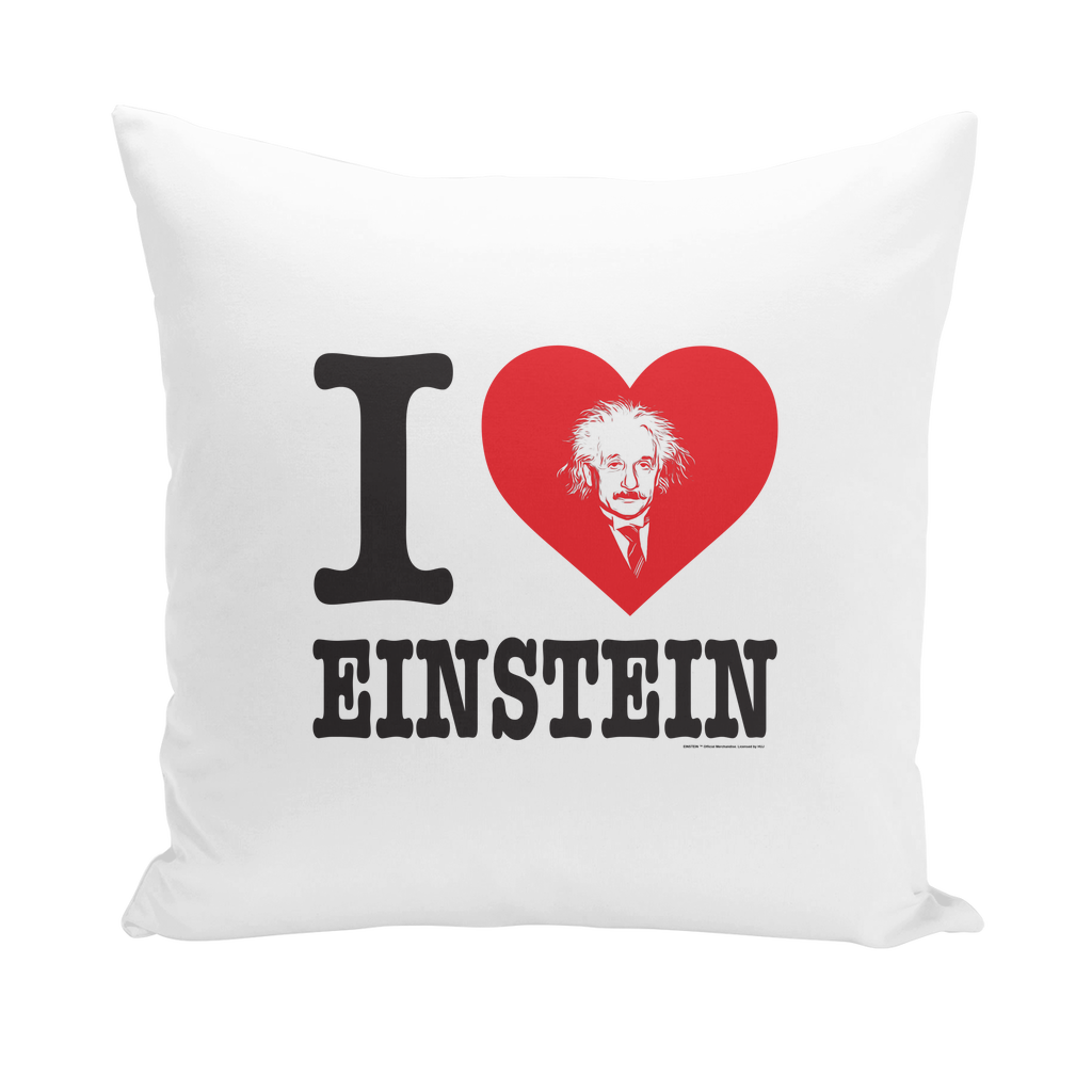 I Heart Einstein Throw Pillows