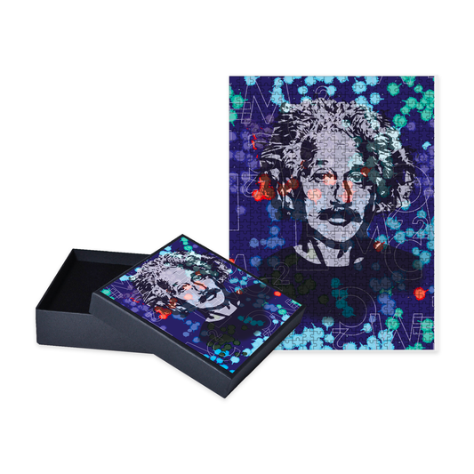 Einstein Spacetime Portrait 96 Piece Puzzle