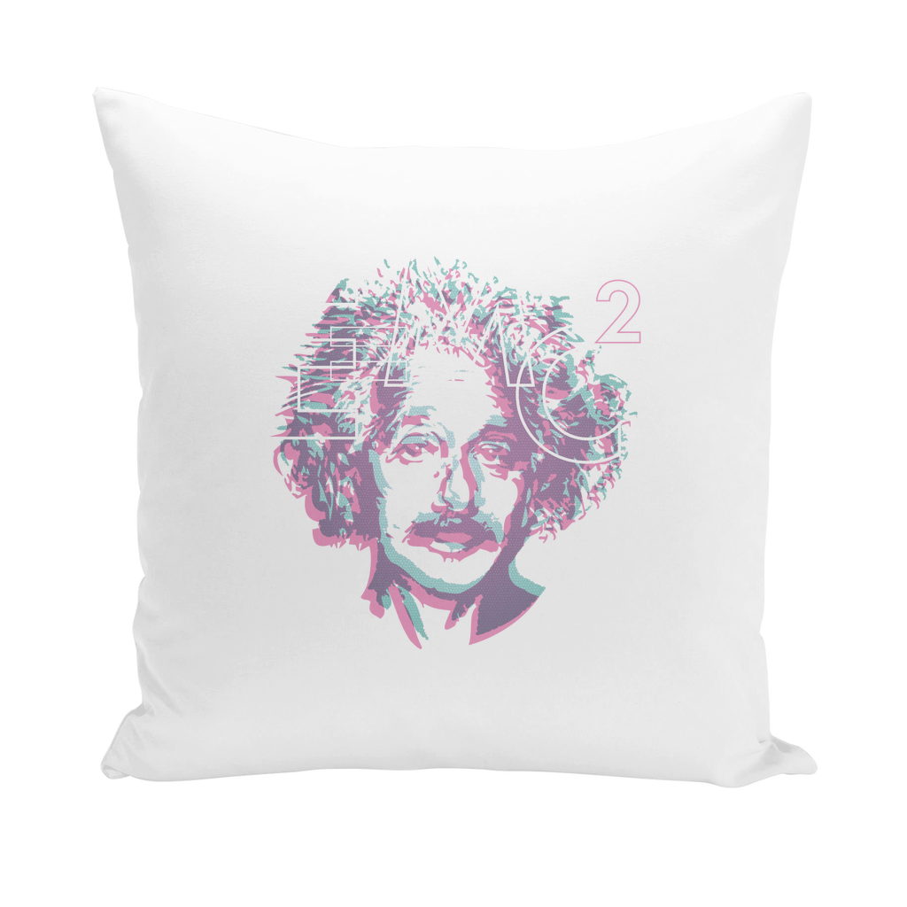 Einstein Portrait Throw Pillows