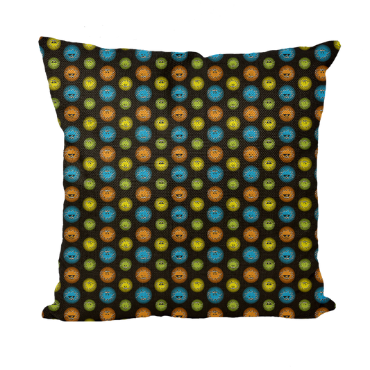 Particle Grid Throw Pillow with Insert