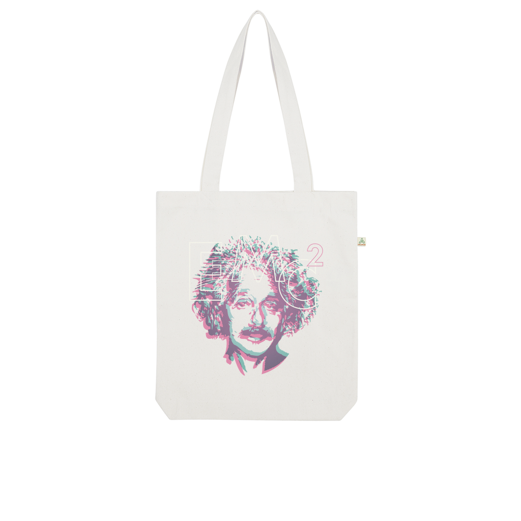 Einstein Portrait Organic Tote Bag