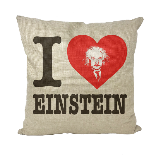 I Heart Einstein Throw Pillows