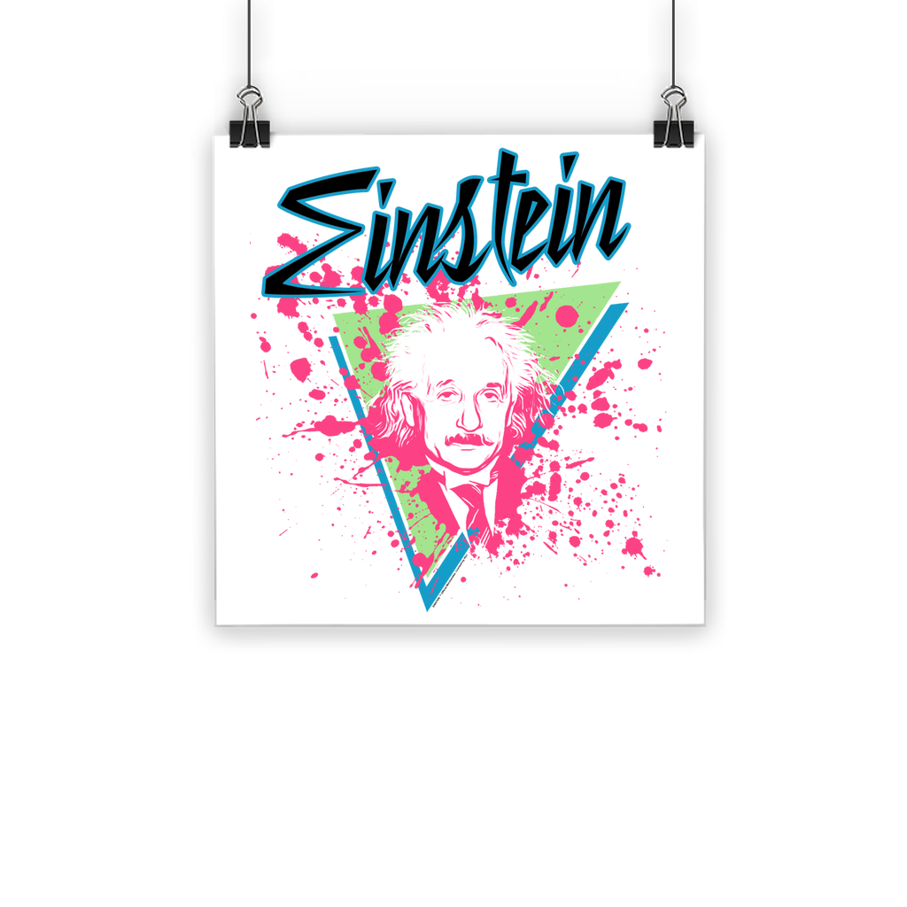 Einstein Retro 80s Classic Poster