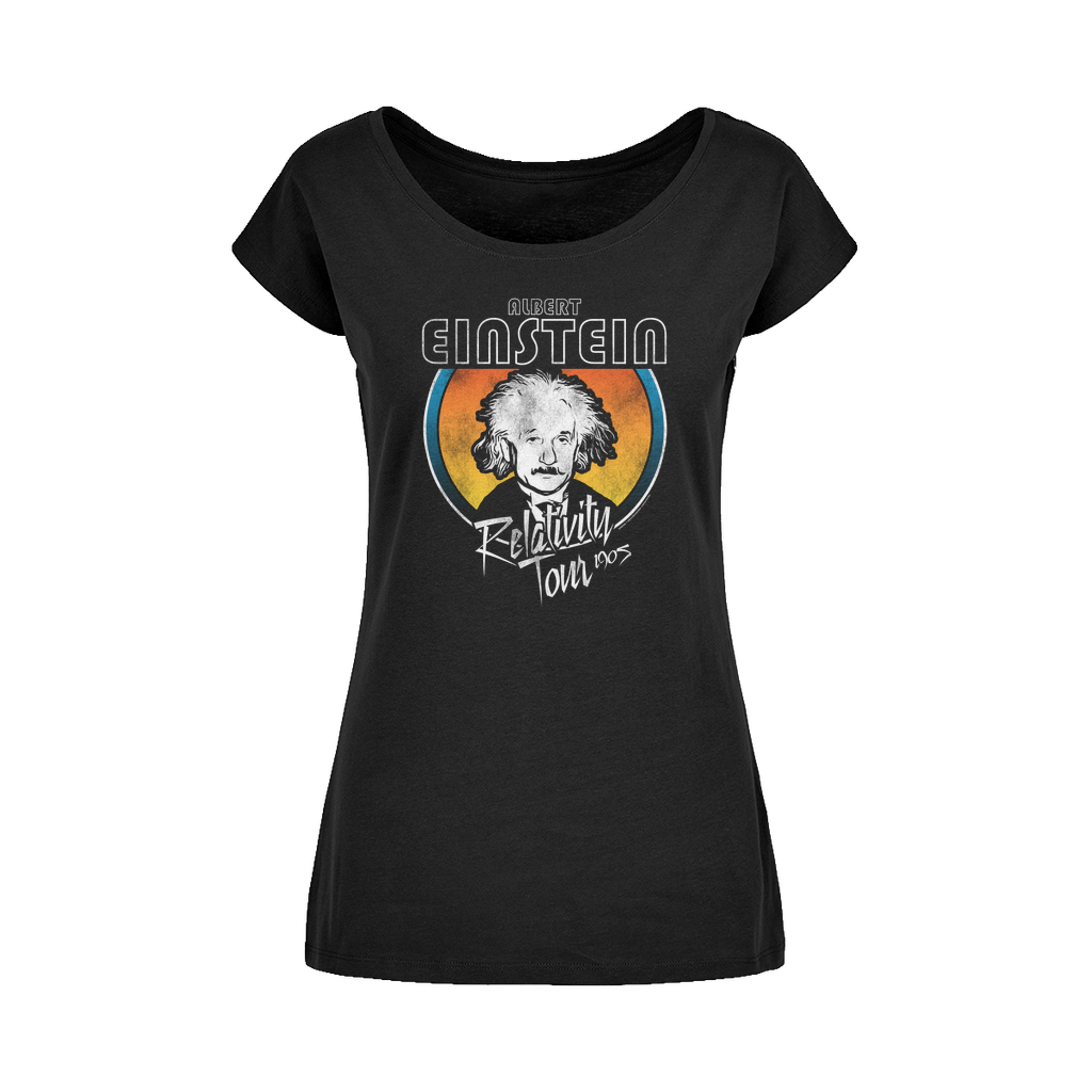 Einstein Relativity Tour Wide Neck Womens T-Shirt