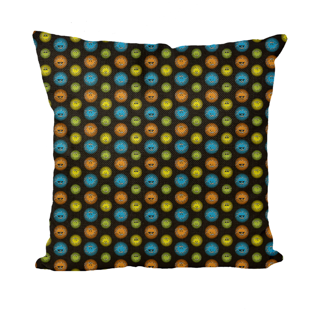 Particle Grid Throw Pillow with Insert