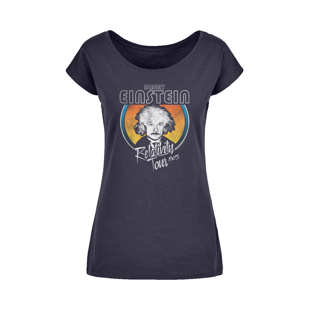 Einstein Relativity Tour Wide Neck Womens T-Shirt