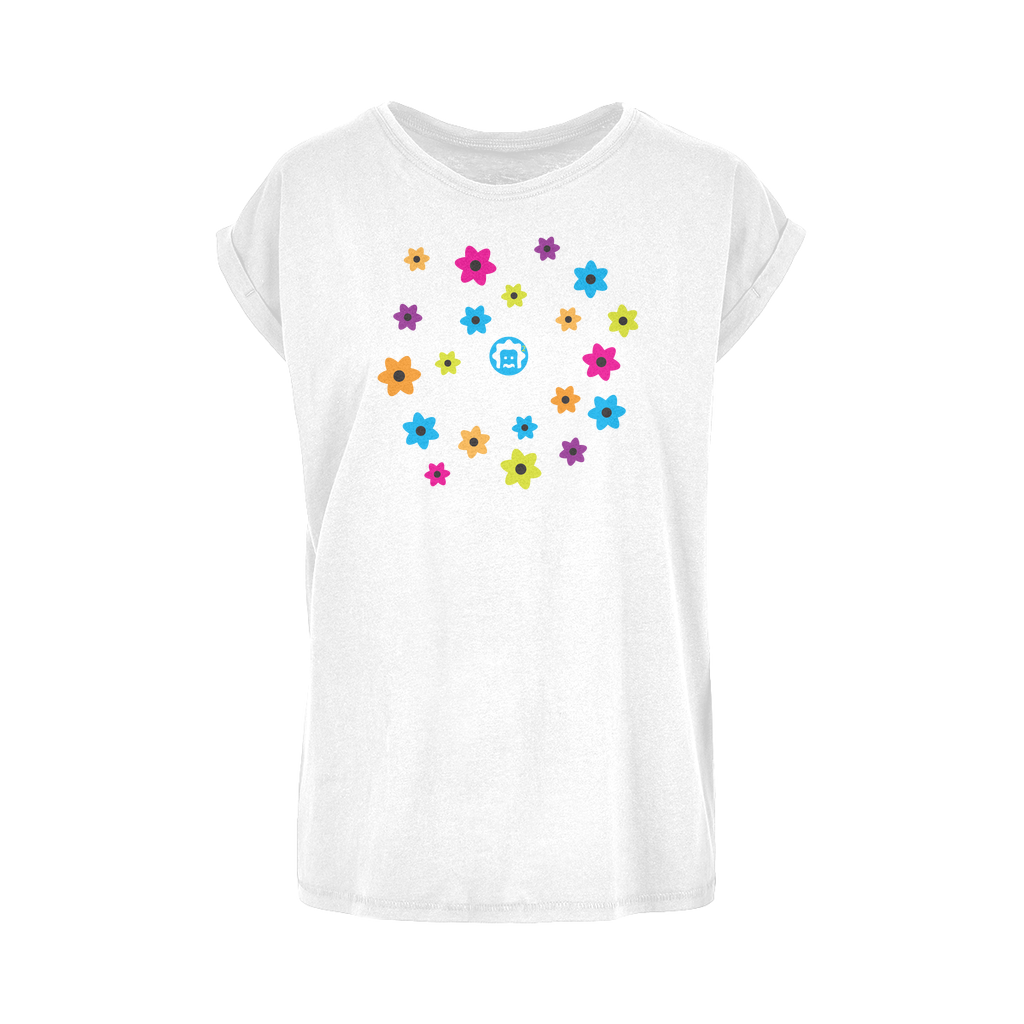 Atomic Floral Women's Extended Shoulder T-Shirt