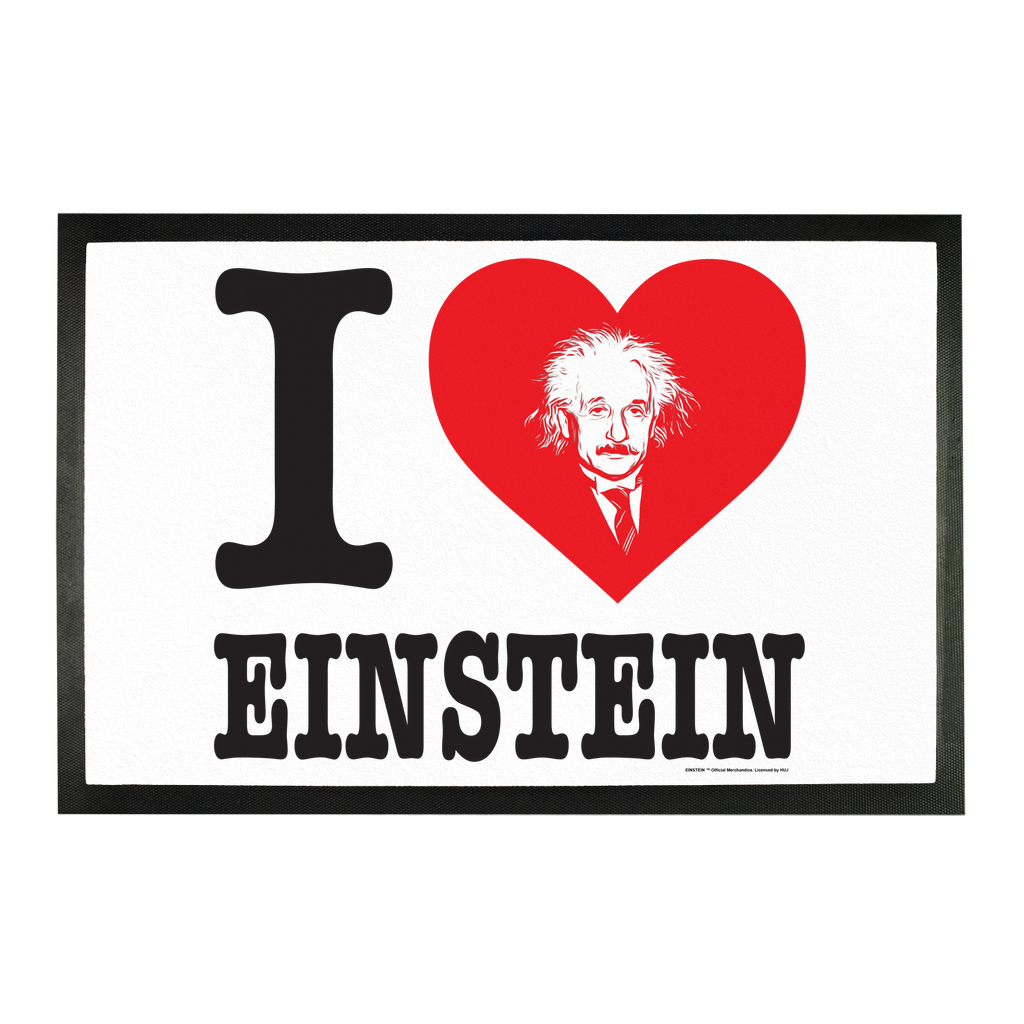 I Heart Einstein Sublimation Doormat