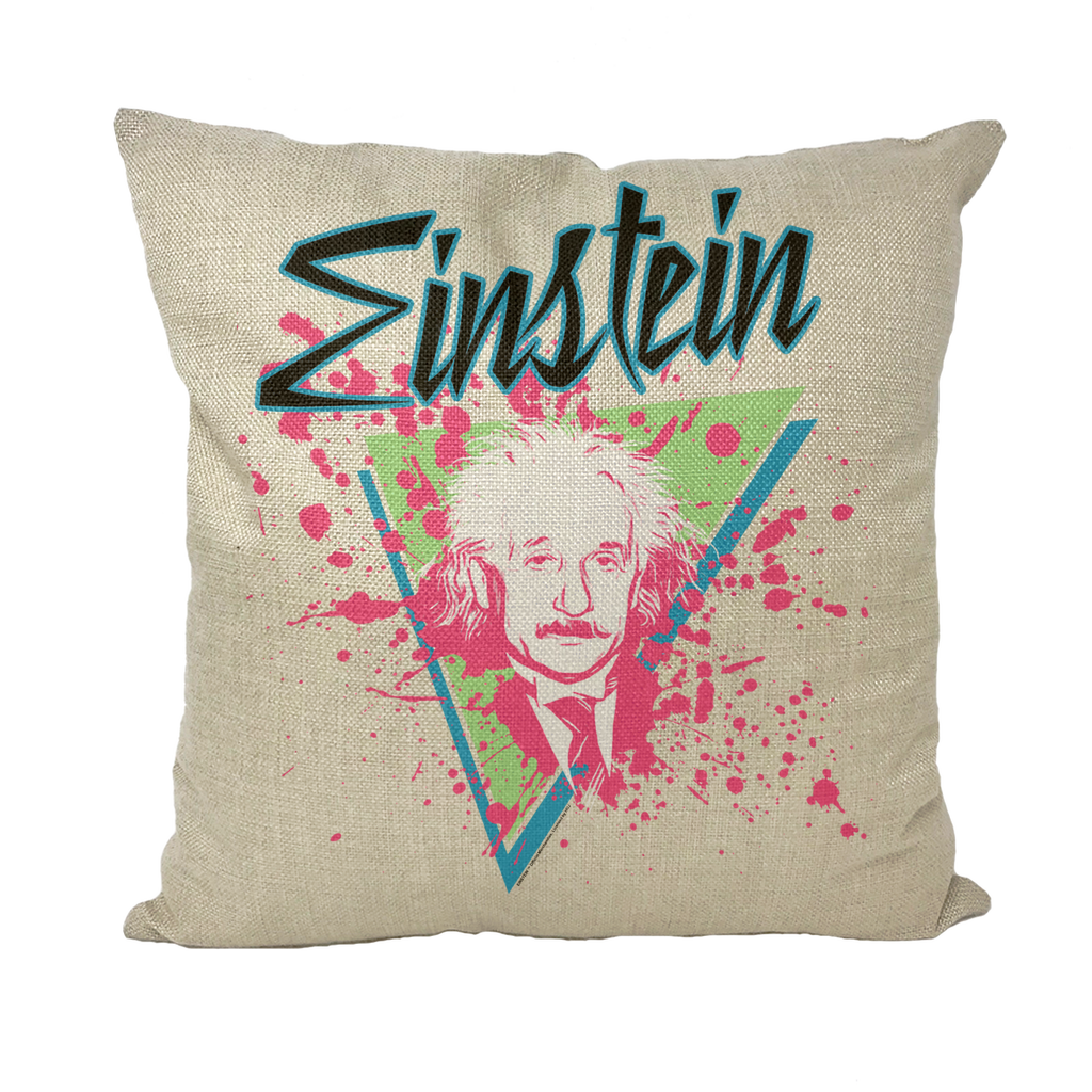 Einstein Retro 80s Throw Pillows