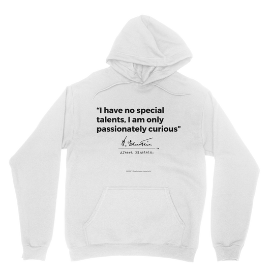 Einstein Passionately Curious Classic Adult Hoodie