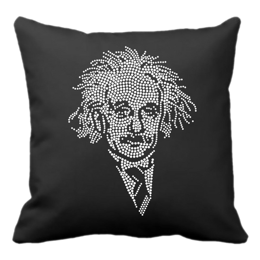 Einstein Crystal Portrait Pillow